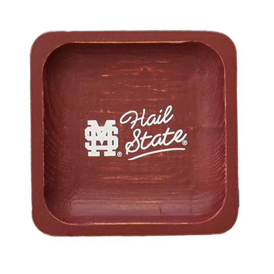 MSU Wood Trinket Tray