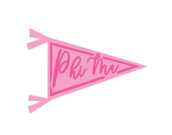 Sorority Pennant Decals