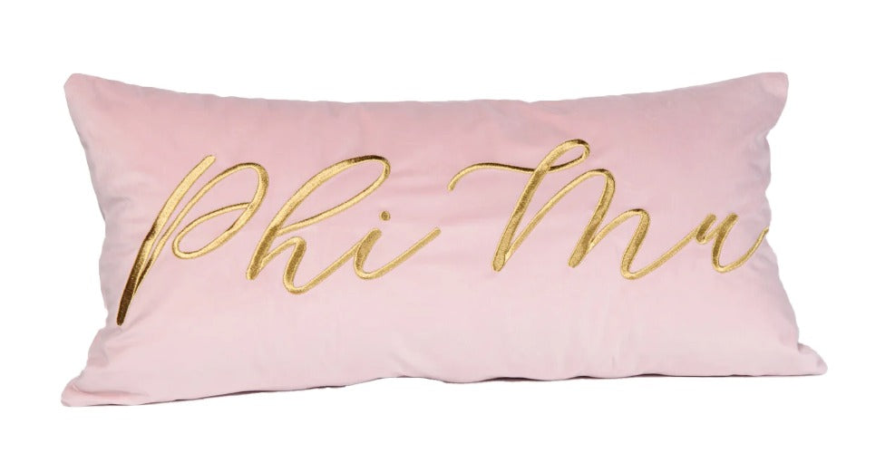 Sorority Velvet Lumbar Pillows