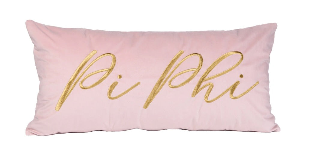 Sorority Velvet Lumbar Pillows