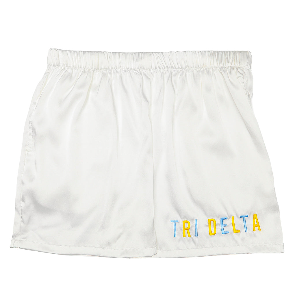 Tri Delta Satin Shorts
