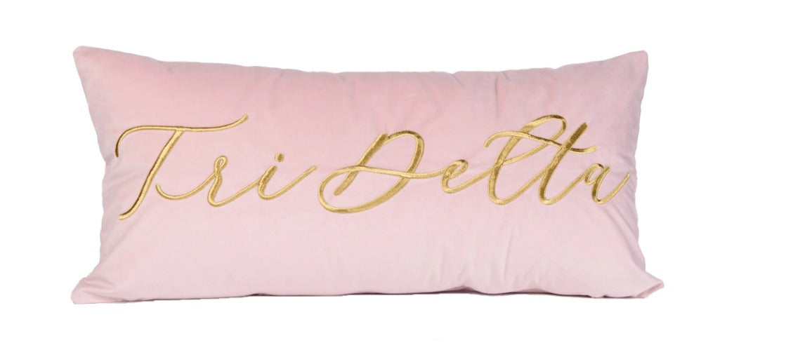 Sorority Velvet Lumbar Pillows