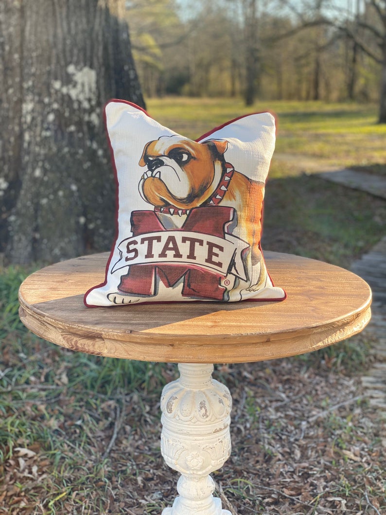 MSU Bulldog Pillow