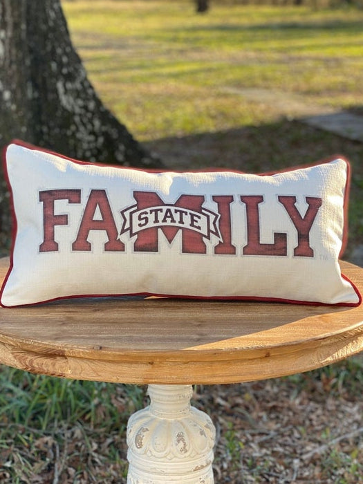 Mississippi State Family Pillow
