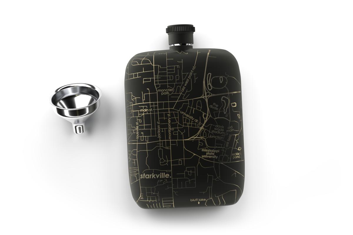 Starkville Map Flask