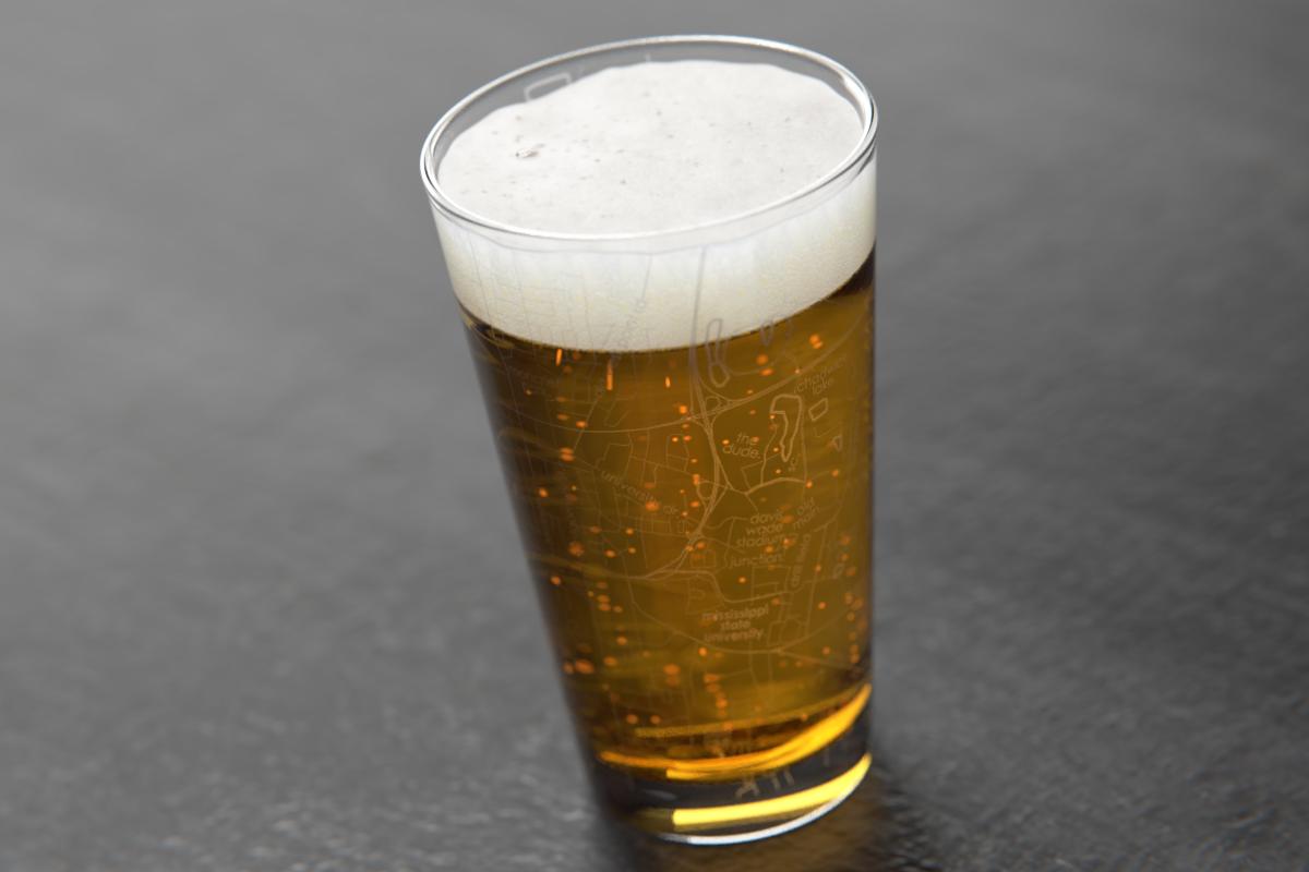 Starkville Map Pint Glass
