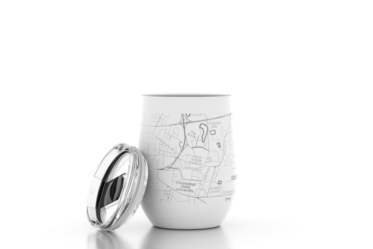 Starkville Map Insulated Wine Tumbler