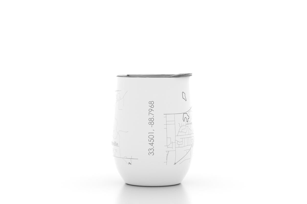 Starkville Map Insulated Wine Tumbler