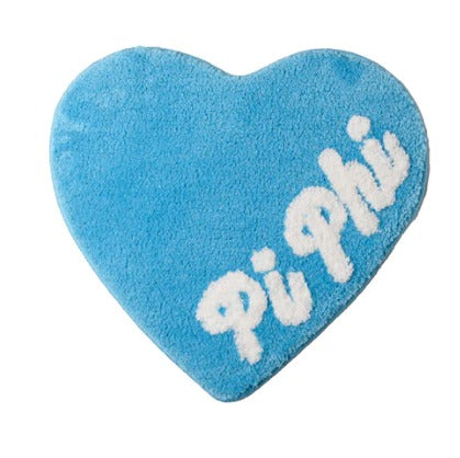 Sorority Heart Shaped Mini Rugs