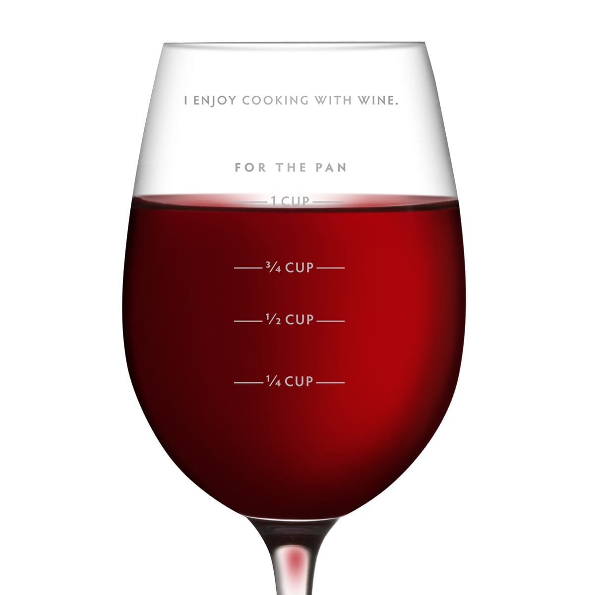 Sauced Measuring Wine Glass