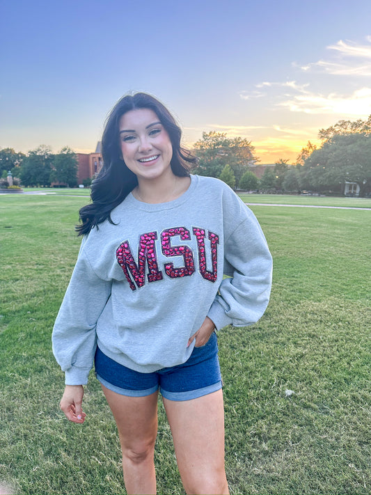 Jeweled MSU Sweatshirt