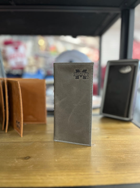 Grey Secretary M Banner Wallet