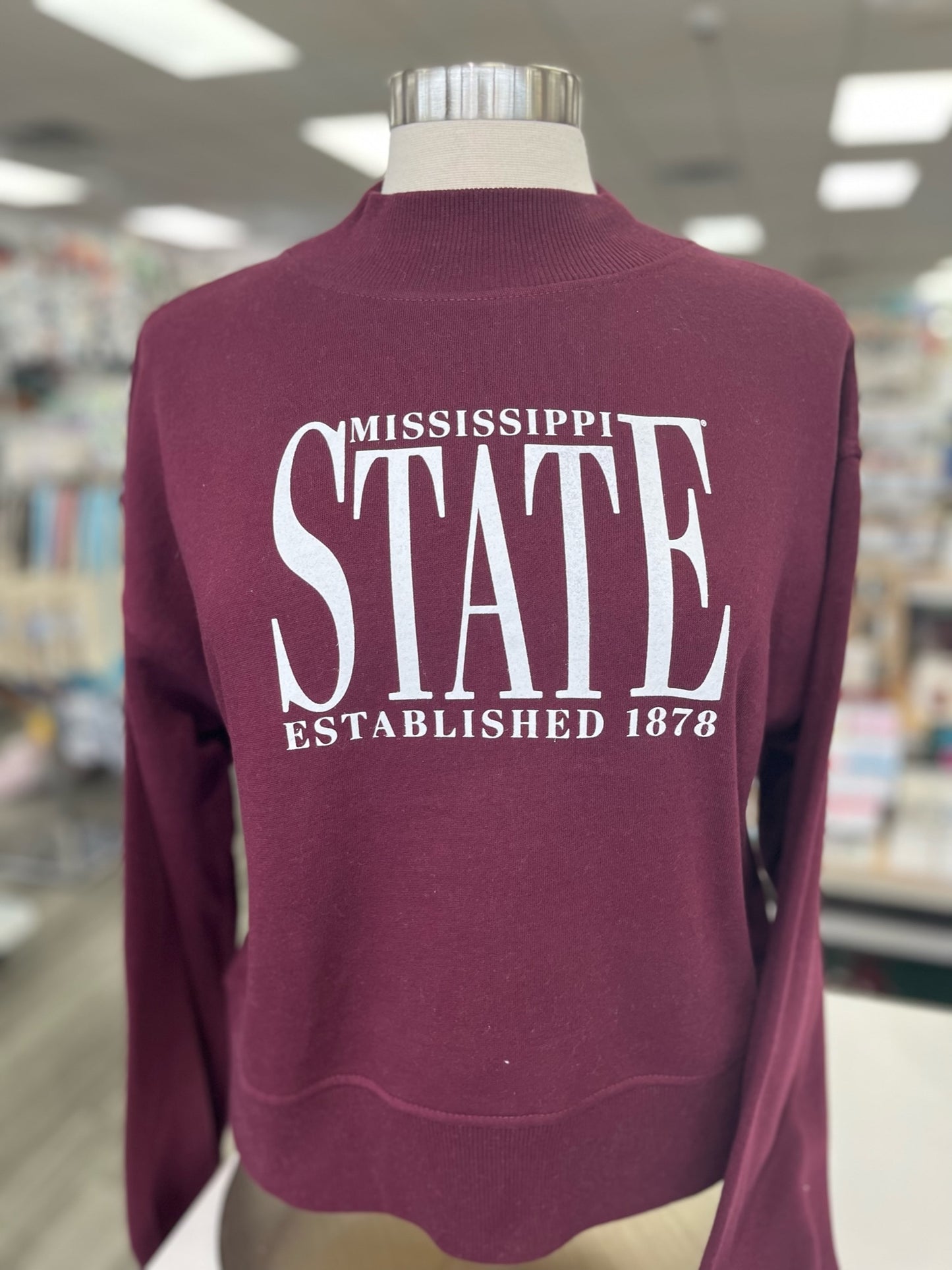 State Established Cropped Sweatshirt