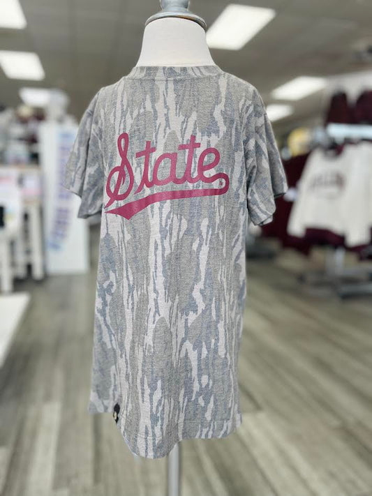 Youth Mossy Oak State Script Tee