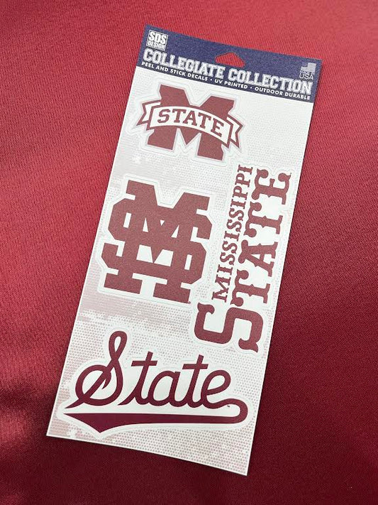 Mississippi State Collegiate Collection Sticker Sheet