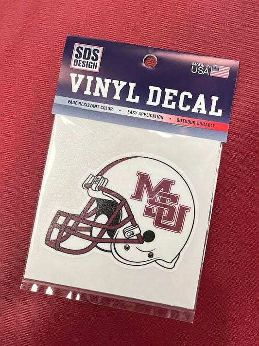 Interlocking MSU Helmet Decal