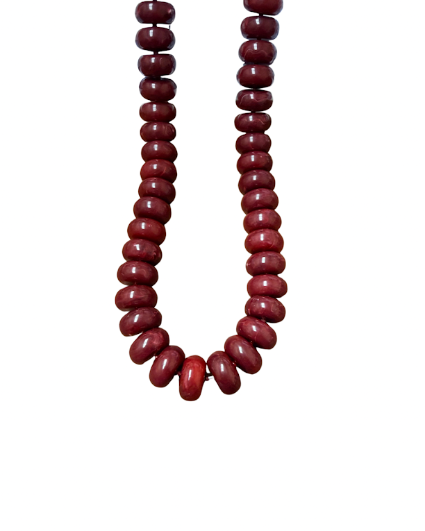 Maroon Beaded Necklace