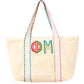 Multicolor Embroidered Sorority Tote