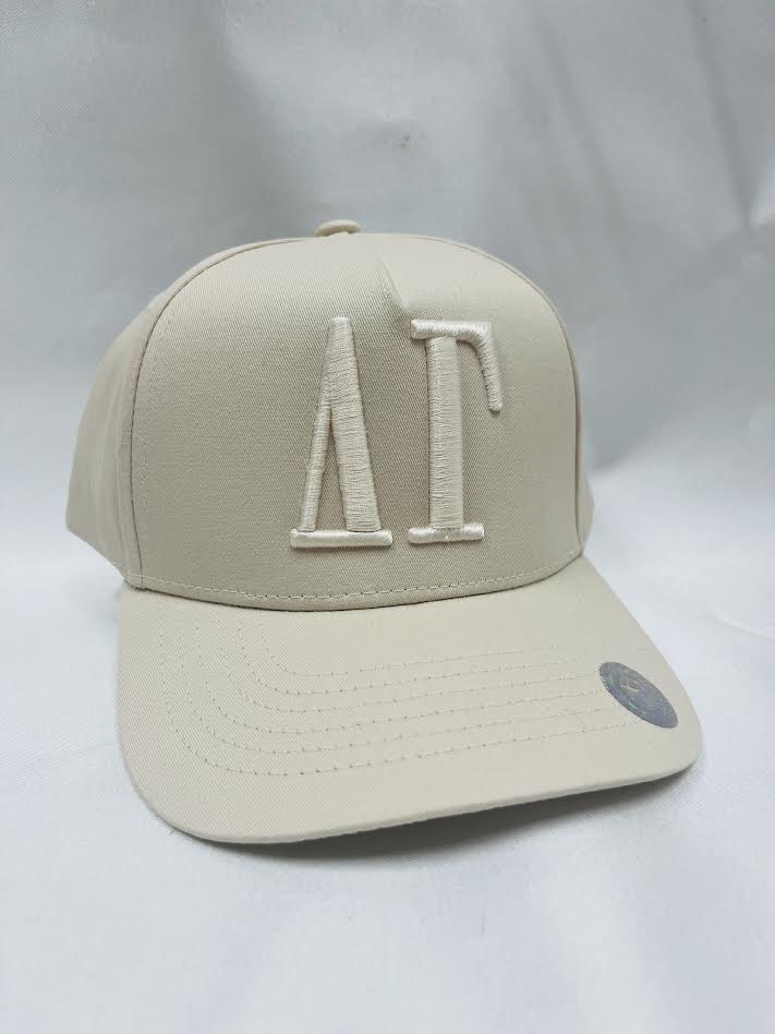 Cream 3D Sorority Trucker