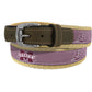 MSU Pinstripe Ribbon Belt