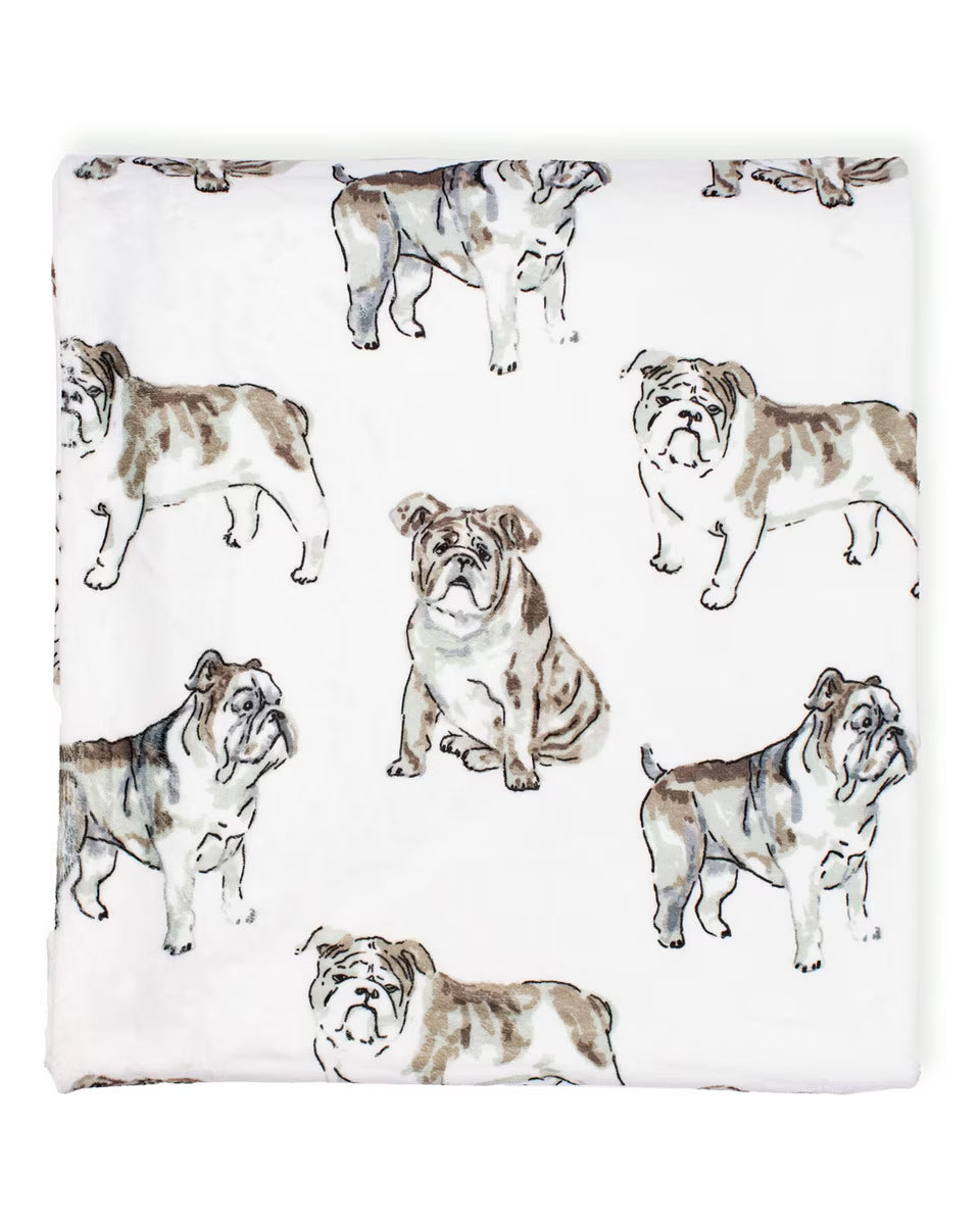 Forever Bulldog Throw Blanket