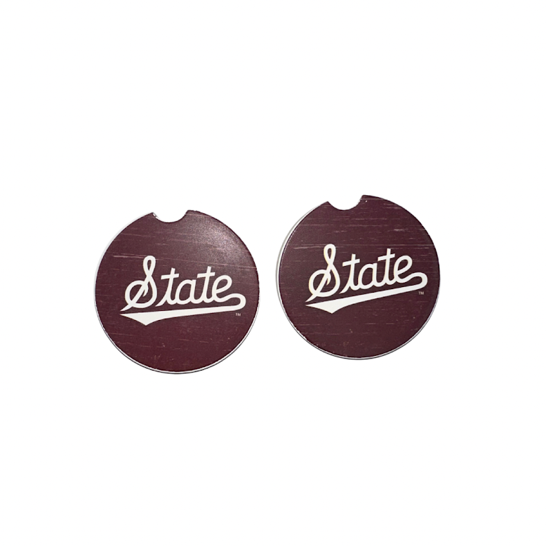 State Script Car Coaster Set