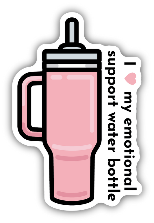 Emotional Support Bottle Decal