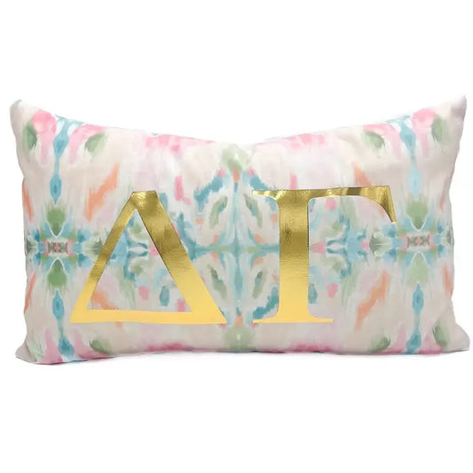 Gold Foil Kaleidoscope Sorority Pillow