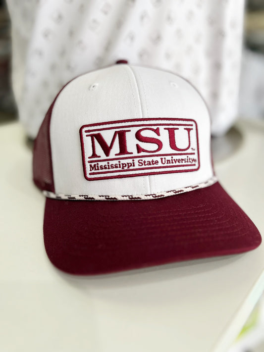 MSU Bar Design Rope Hat