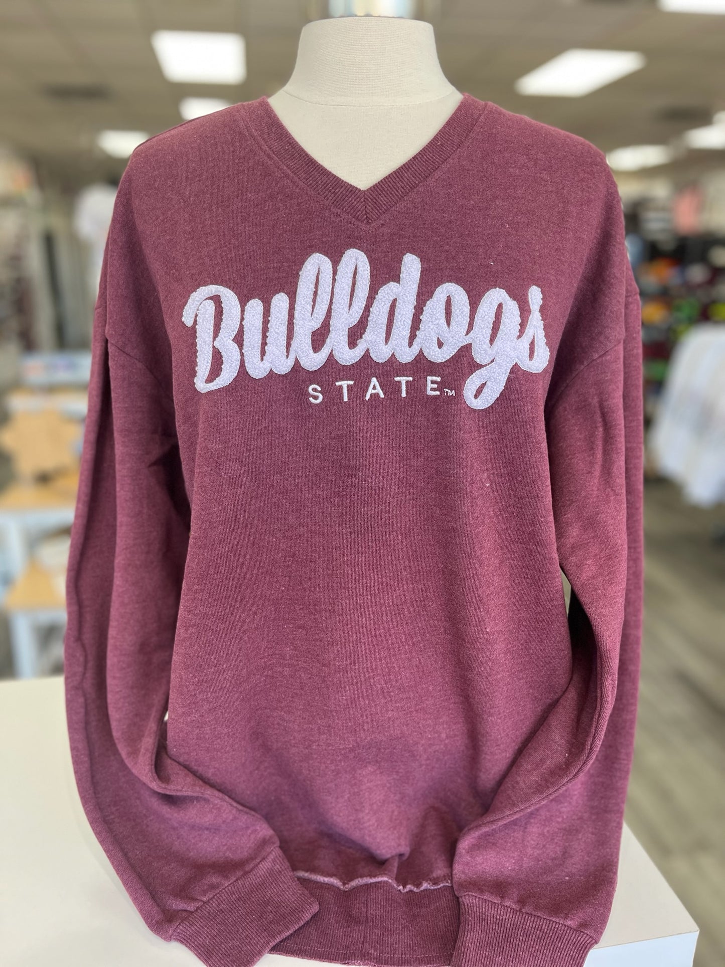 Bulldogs V-Neck Fleece