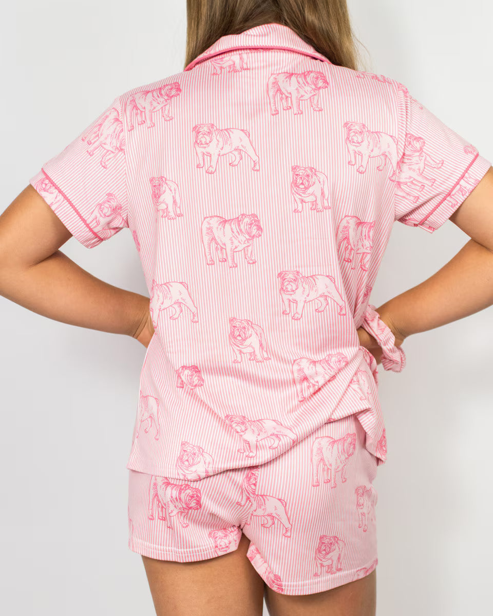 Girls Bulldog Stare Sleep Wear