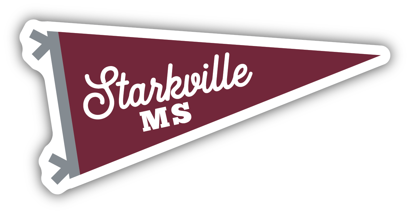 Starkville Pennant Flag Decal