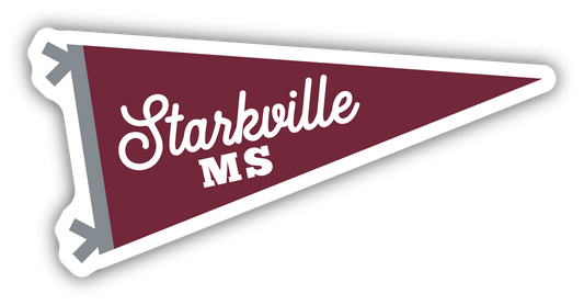 Starkville Pennant Flag Decal