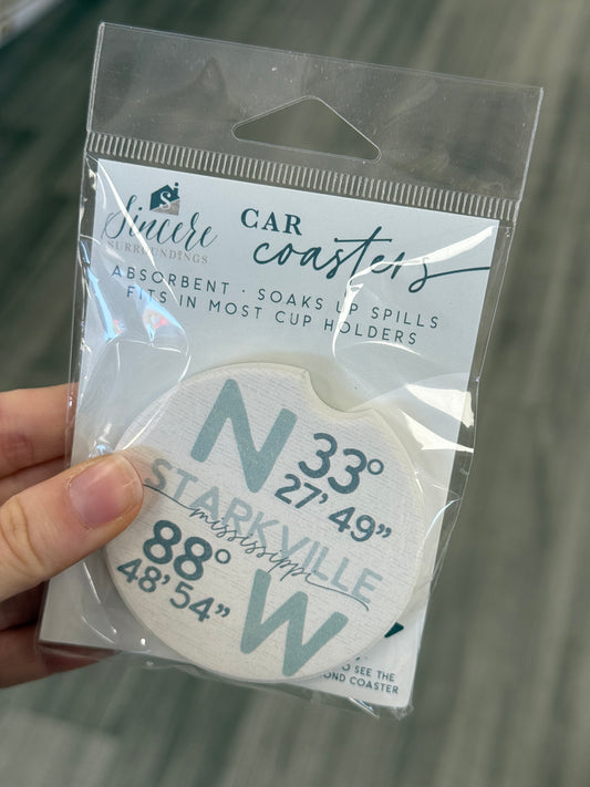 Coordinates State Car Coaster Set