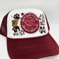 MSU Collage Patch Womens Trucker Hat