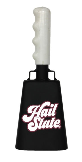 Boxed: Medium Black BullyBell with Hail State Decal