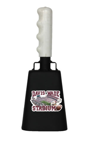 Boxed: Medium Black BullyBell with Davis Wade Stadium Decal