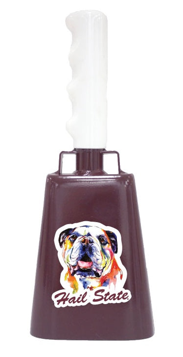 Boxed: Medium Maroon BullyBell with Watercolor Bully Decal