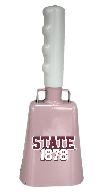 Boxed: Medium Pink Cowbell with 1878 Decal