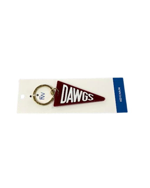 Maroon Dawgs Pennant Keychain
