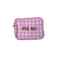 Sorority Gingham Makeup Bag