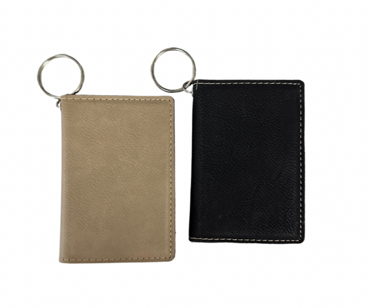 Blank Leather Keychain Wallet