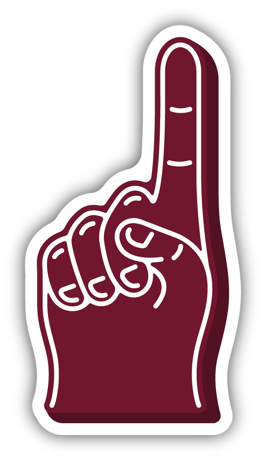 Foam Finger Decal