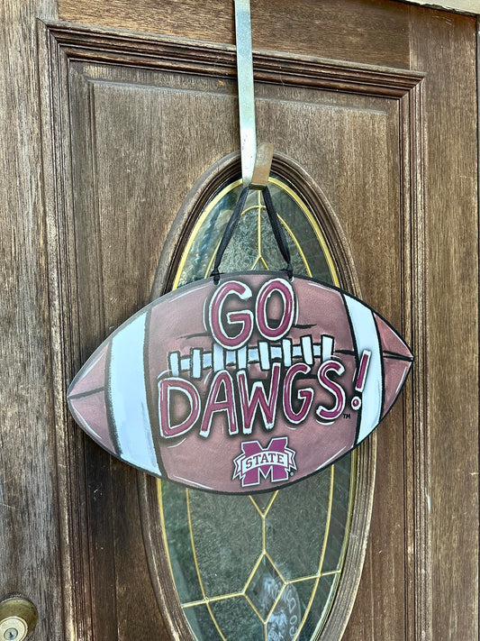 MSU Football Door Hanger