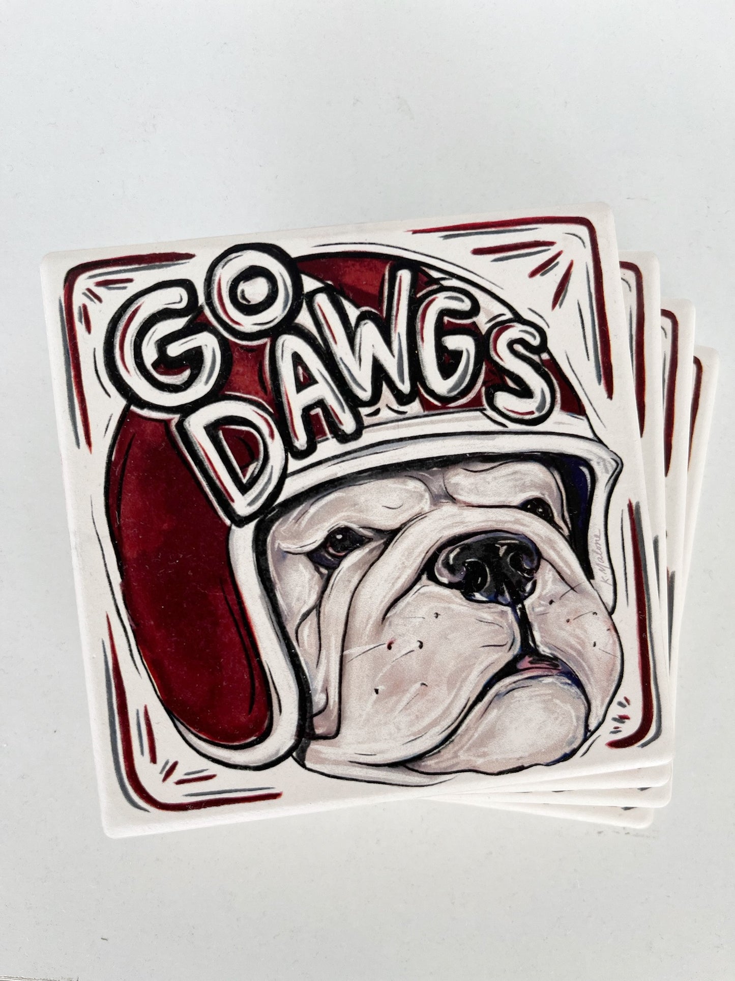 Go Dawgs MSU Coaster Set