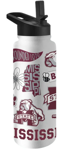 Mississippi State 34oz Quencher Bottle