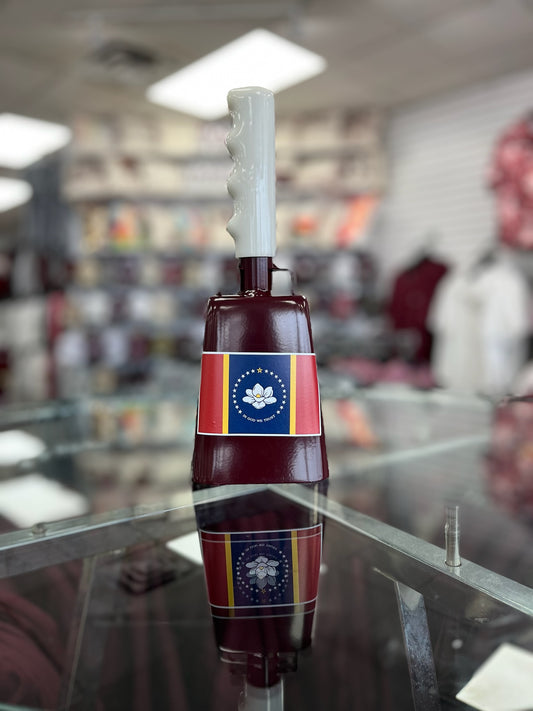 Boxed: Medium Maroon BullyBell with Mississippi Flag Decal