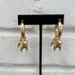 3D Bulldog Drop Earring