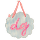 Scalloped Sorority Acrylic Doorhanger