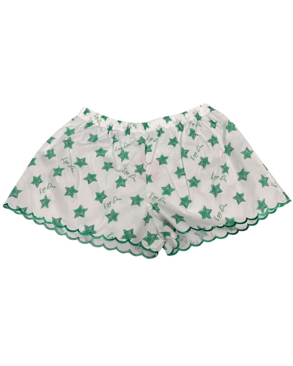 KD Cotton Scalloped Shorts